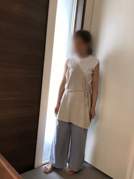「OZOC（オゾック）のアイテム（その他トップス）」を使った、kyonkyon12345さん（レディース・154cm）の夏コーディネート