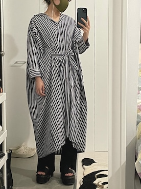 「note et silence （ノートエシロンス）のアイテム（トップス）」を使った、chisatoさん（レディース・153cm）の春コーディネート