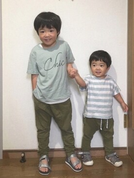 「みどり」｜「アイテム（その他）」を使った、yuukajuさん（キッズ・110cm）の夏コーディネート