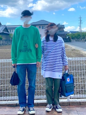 「MARC JACOBS（マークジェイコブス）のアイテム（スウェット）」を使った、yamanohi0810さん（レディース・155cm）の春コーディネート
