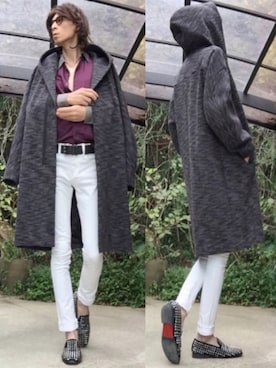 「サンローランパリ」｜「アイテム（その他）」を使った、ジウ  𝓭𝓮𝓳𝓪-𝓿𝓾さん（メンズ・182cm）の冬コーディネート
