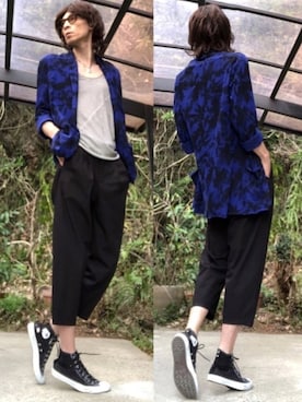 「K-SMITH（ケースミス）のアイテム」を使った、ジウ  𝓭𝓮𝓳𝓪-𝓿𝓾さん（メンズ・184cm）の春コーディネート