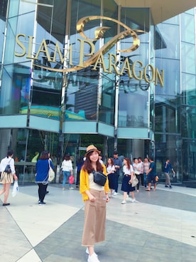 「NET（ネット）のアイテム（ハット）」を使った、小Bearさん（レディース・161cm）の夏コーディネート