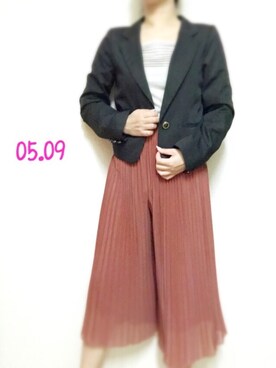 「CECIL McBEE（セシルマクビー）のアイテム（テーラードジャケット）」を使った、ellyさん（レディース・158cm）の春コーディネート
