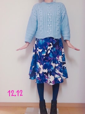 「elegance卑弥呼（エレガンスヒミコ）のアイテム」を使った、ellyさん（レディース・158cm）の冬コーディネート