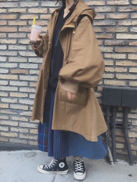 「平成最後のWEARISTAセンバツ」｜「アイテム（スカート）」を使った、しおさん（レディース・162cm）の春コーディネート