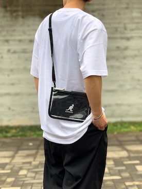 「KANGOL（カンゴール）のアイテム（バッグ）」を使った、Parks Tokyoさん（メンズ・175cm）の秋コーディネート