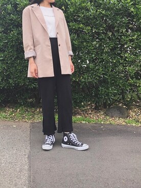 ぽんずさん（レディース・166cm）の春コーディネート