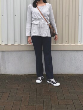 ぽんずさん（レディース・166cm）の春コーディネート