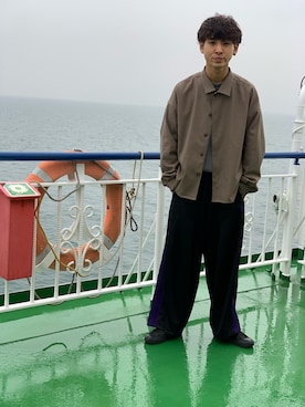 「superNova.（スーパーノヴァ）のアイテム（トップス）」を使った、しょうせいさん（メンズ・180cm）の秋コーディネート