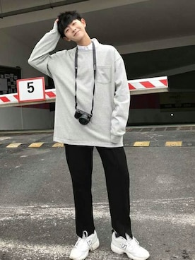 「neos（ネオス）のアイテム」を使った、pppさん（メンズ・170cm）の冬コーディネート