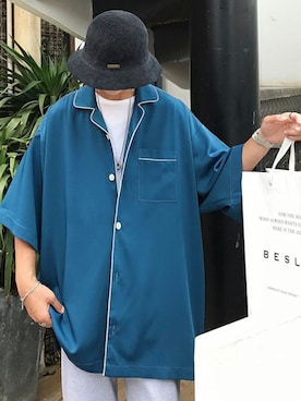 「neos（ネオス）のアイテム」を使った、pppさん（メンズ・170cm）の夏コーディネート