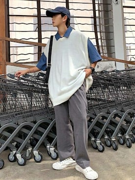 「neos（ネオス）のアイテム」を使った、pppさん（メンズ・170cm）の夏コーディネート