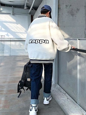 「Kappa（カッパ）のアイテム」を使った、pppさん（メンズ・165cm）の夏コーディネート