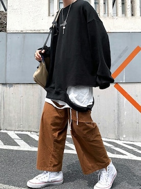 「neos（ネオス）のアイテム」を使った、pppさん（メンズ・165cm）の秋コーディネート
