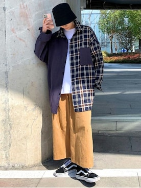 「neos（ネオス）のアイテム」を使った、pppさん（メンズ・165cm）の春コーディネート