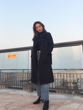 「FOREVER 21（フォーエバー トゥエンティーワン）のアイテム（ブーティ）」を使った、ROXANNEさん（レディース・165cm）の秋コーディネート