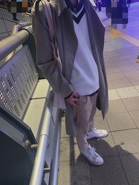 「いいね返し」｜「アイテム（トレンチコート）」を使った、tomoaakiiiiさん（メンズ・168cm）の秋コーディネート