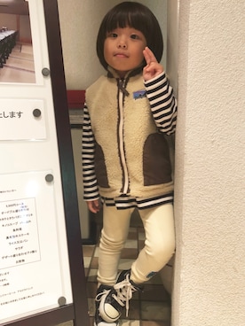 「シンプルおしゃれが好き」｜parurunharukaさん（キッズ・90cm）の秋コーディネート