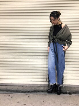 「AULA」｜「アイテム（その他）」を使った、runaさん（レディース・158cm）の冬コーディネート