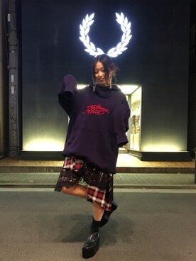 「MYne（マイン）のアイテム」を使った、runaさん（レディース・159cm）の秋コーディネート