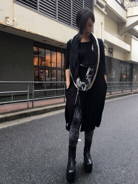 「KMRii（ケムリ）のアイテム（ジャケット/アウター）」を使った、runaさん（レディース・159cm）の秋コーディネート