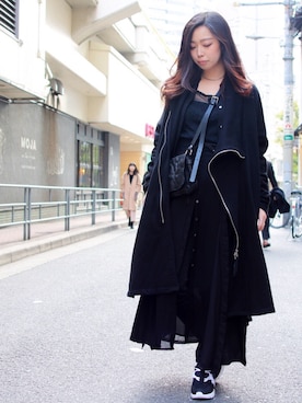 「KMRii」｜「アイテム（その他）」を使った、runaさん（レディース・159cm）の春コーディネート