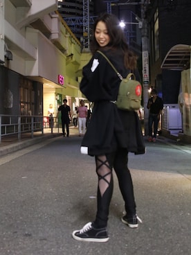 「UEG（ユーイージー）のアイテム」を使った、runaさん（レディース・159cm）の夏コーディネート