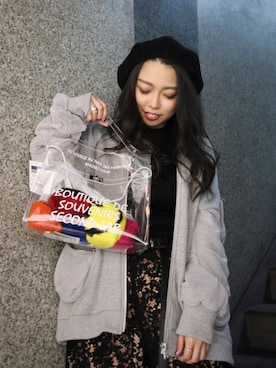 「ADDICT NOIR（アディクトノアー）のアイテム（ブルゾン）」を使った、runaさん（レディース・159cm）の秋コーディネート