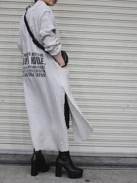 「ISAMU KATAYAMA BACKLASH（イサムカタヤマバックラッシュ）のアイテム（バッグ）」を使った、runaさん（レディース・159cm）の冬コーディネート