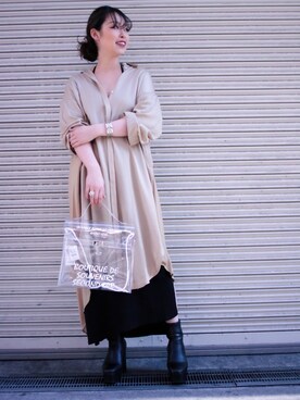 「CODY SANDERSON（コディサンダーソン）のアイテム」を使った、runaさん（レディース・159cm）の冬コーディネート