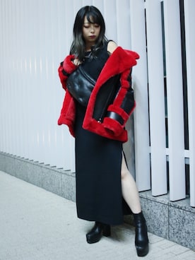 「MARTIN MARGIELA（マルタンマルジェラ）のアイテム」を使った、runaさん（レディース・159cm）の冬コーディネート