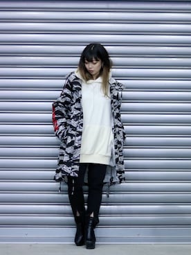 「PASCAL MARIE DESMARAIS（パスカルマリエデマレ）のアイテム（ジャケット/アウター）」を使った、runaさん（レディース・159cm）の冬コーディネート
