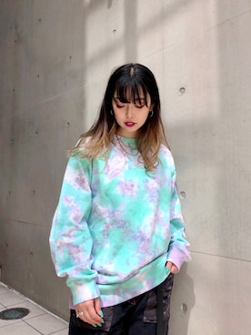 「PASCAL MARIE DESMARAIS（パスカルマリエデマレ）のアイテム（パンツ）」を使った、runaさん（レディース・159cm）の春コーディネート