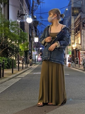 「backlash」｜「アイテム（アクセサリー）」を使った、runaさん（レディース・159cm）の春コーディネート
