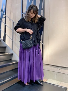 「春めきシューズ」｜「アイテム（財布/小物）」を使った、runaさん（レディース・159cm）の春コーディネート