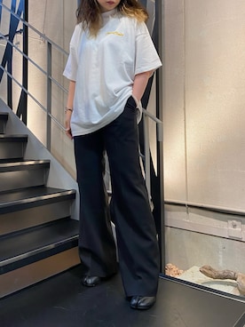 「Maison Margiela（メゾンマルジェラ）のアイテム（ブーツ）」を使った、runaさん（レディース・159cm）の春コーディネート