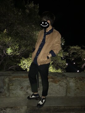「THE SHOP TK （ザ ショップ ティーケー ）のアイテム（ノーカラージャケット）」を使った、けーさん（メンズ・170cm）の春コーディネート