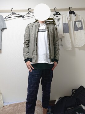 「SHIPS（シップス）のアイテム（ブルゾン）」を使った、ojisandesuさん（メンズ・182cm）の夏コーディネート