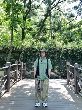 「Mania（マニア）のアイテム」を使った、Wilson🇹🇼さん（メンズ・177cm）の夏コーディネート