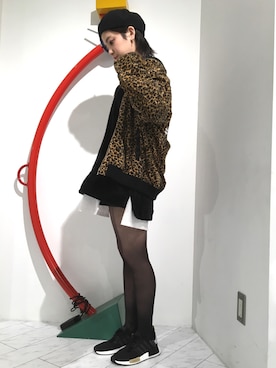 「AMPHIBIAN（アンフィビアン）のアイテム」を使った、Hikaru Shimizuさん（レディース・165cm）の冬コーディネート