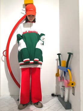 「L.H.P（エルエイチピー）のアイテム（スウェット）」を使った、Hikaru Shimizuさん（レディース・165cm）の春コーディネート
