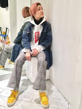 「ila（アイラ）のアイテム」を使った、Hikaru Shimizuさん（レディース・165cm）の冬コーディネート