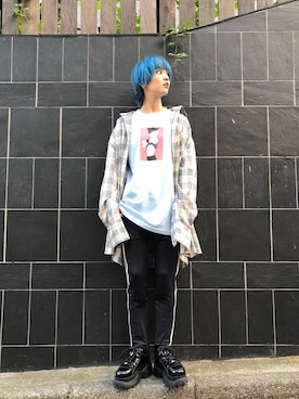 「Chica（チカ）のアイテム」を使った、Hikaru Shimizuさん（レディース・165cm）の夏コーディネート