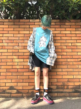 「Chica（チカ）のアイテム」を使った、Hikaru Shimizuさん（レディース・165cm）の秋コーディネート