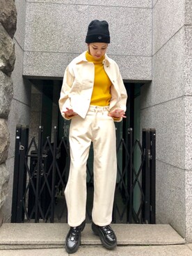 「Chica（チカ）のアイテム」を使った、Hikaru Shimizuさん（レディース・165cm）の秋コーディネート