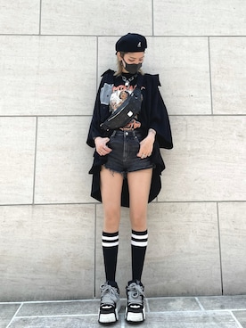 「DOMINANT（ドミナント）のアイテム」を使った、Hikaru Shimizuさん（レディース・165cm）の春コーディネート