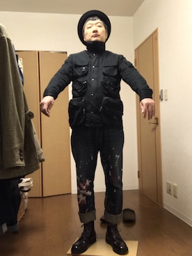 「ACNE（アクネ）のアイテム（ジャケット/アウター）」を使った、ikutaroさん（メンズ・177cm）の冬コーディネート