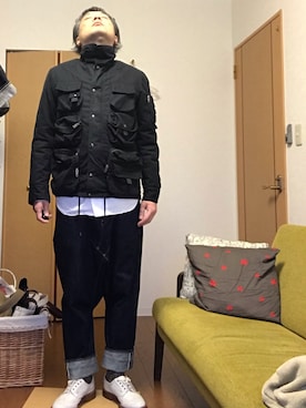 「ACNE（アクネ）のアイテム（ジャケット/アウター）」を使った、ikutaroさん（メンズ・177cm）の冬コーディネート