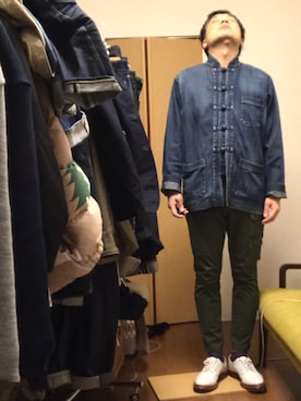 「SOPHNET.（ソフネット）のアイテム（その他アウター）」を使った、ikutaroさん（メンズ・177cm）の冬コーディネート